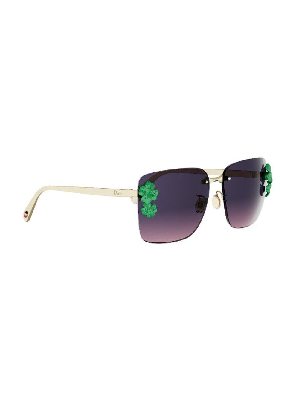 New DIOR Women's Sunglasses Metal Frame CLOVER S2U CD40249U B0G2 10T 62 gold - Picture 7 of 8